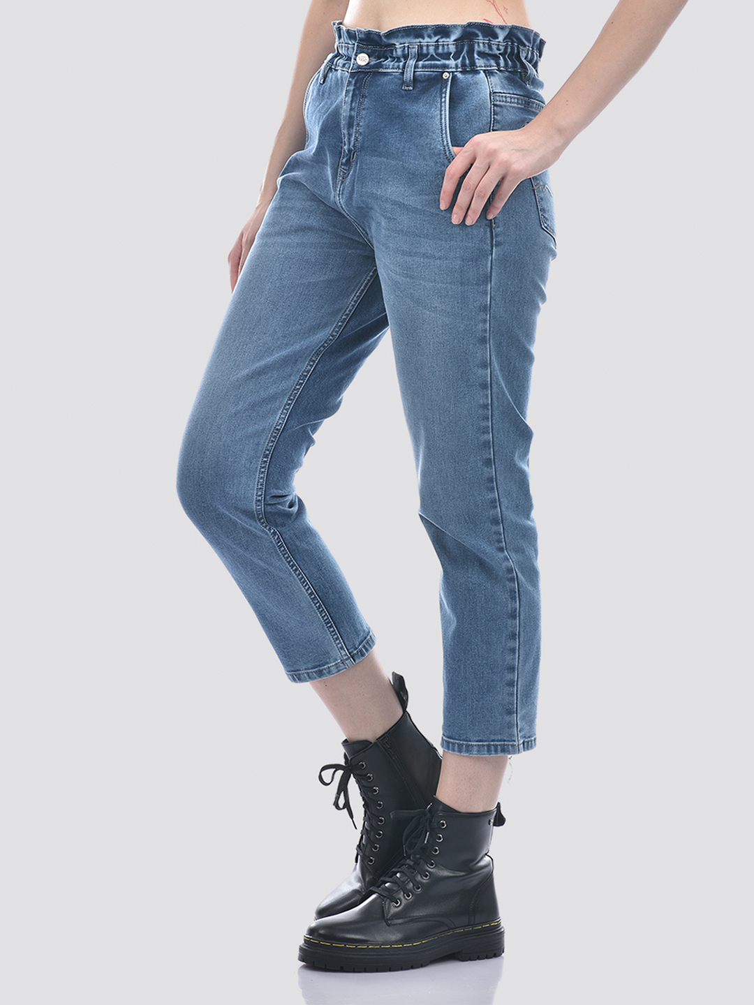 Numero Uno Women Blue Baggy Fit Sustainable Jeans
